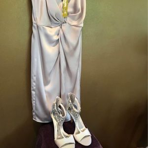 BNWT Gianni Bini Satin mini slip dress with matching Gianni Bini Stiletto